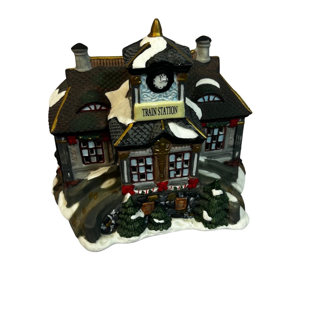 Grandeur Noel Victorian Christmas Village Train Station Replacement 1999